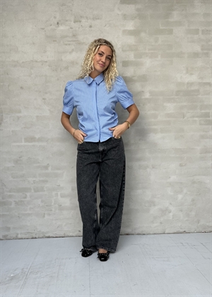 Frannie stripe skjorte Lyseblå Neo Noir 
